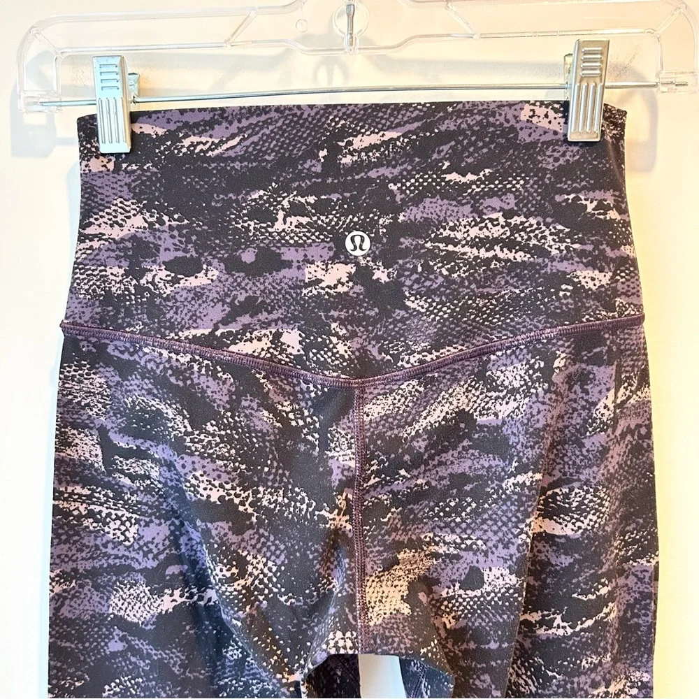 Lululemon Align Pant II 25” Rip Wave Purple Thunder Black Size 4 - Picture 8 of 13